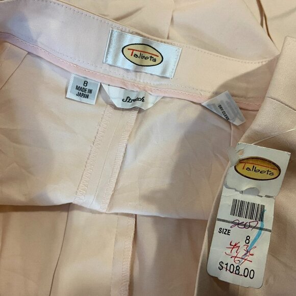 TALBOTS Women's Light Pink Straight Leg Pants - Size 8 - NWT $108 - Picture 5 of 5